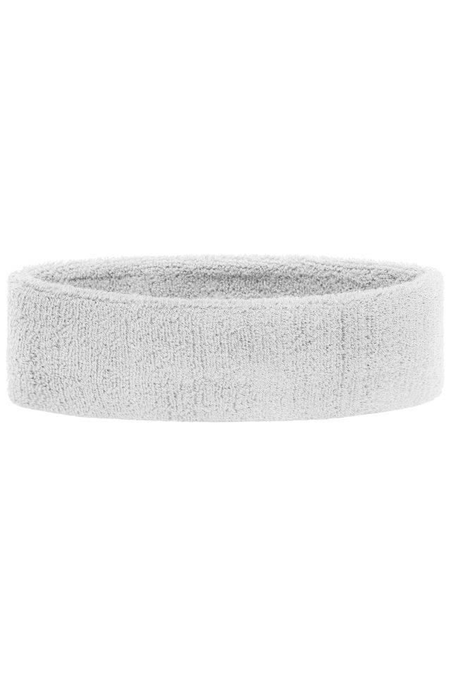 Terry Headband Frottee Stirnband für Sport und Freizeit weiß, Gr. one size