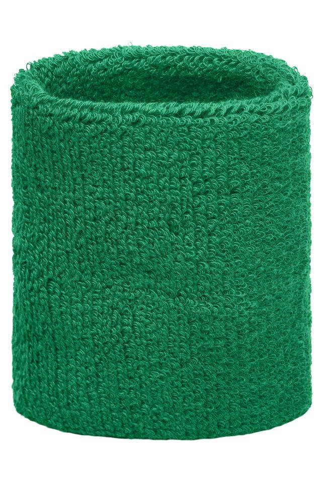 Terry Wristband Armschweißband aus weichem Frottee grün, Gr. one size