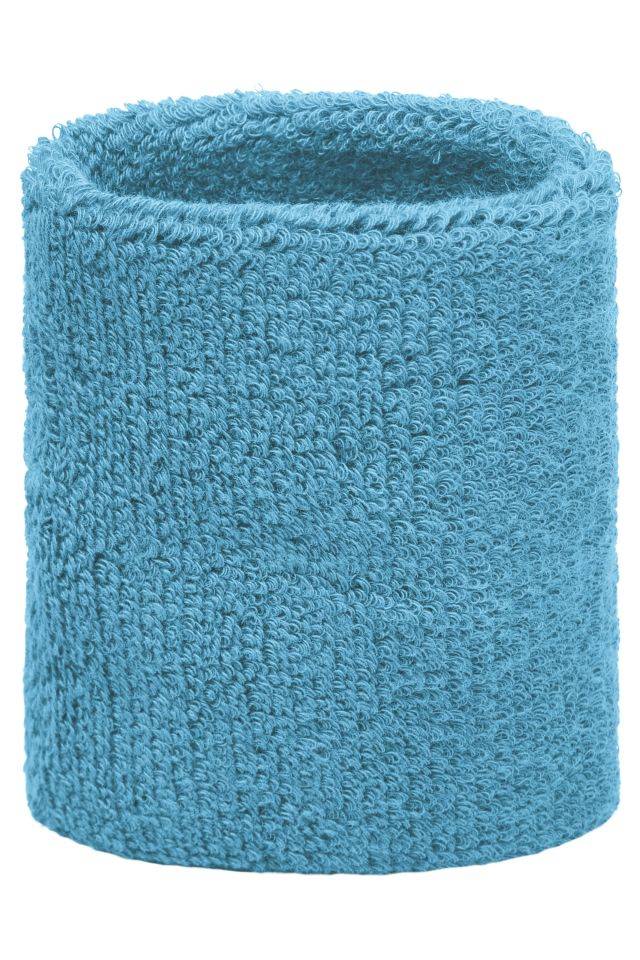 Terry Wristband Armschweißband aus weichem Frottee blau, Gr. one size