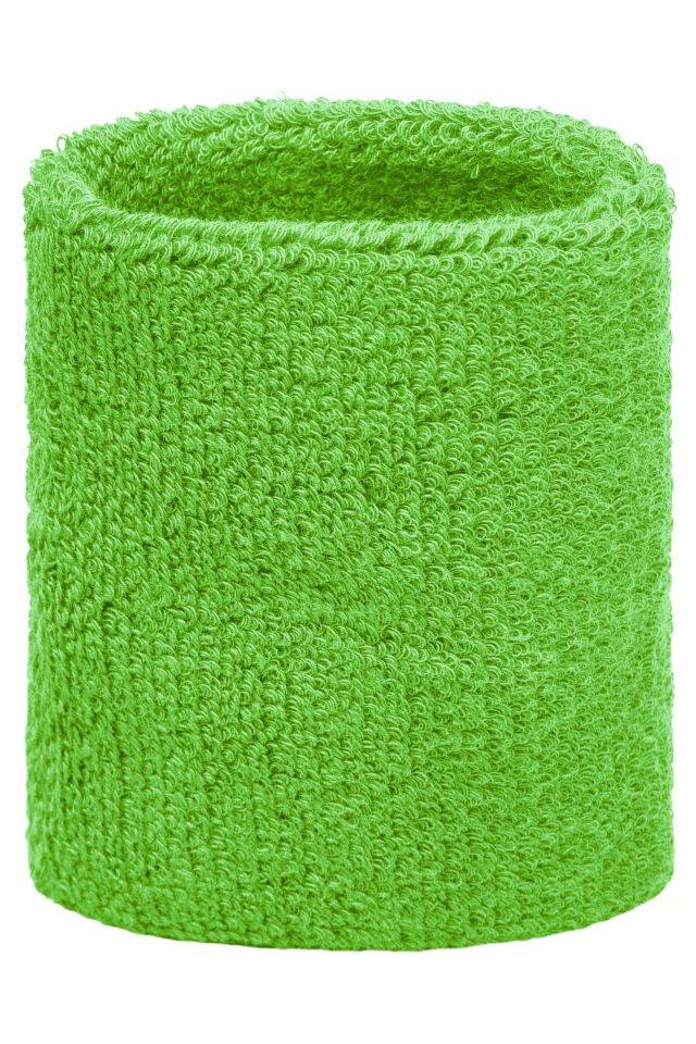Terry Wristband Armschweißband aus weichem Frottee grün, Gr. one size