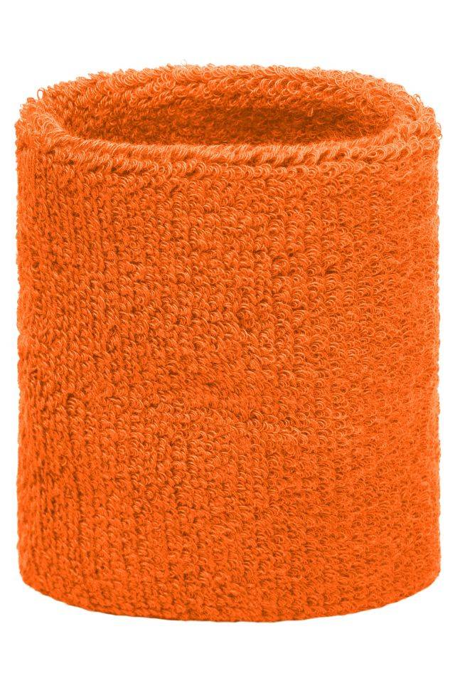 Terry Wristband Armschweißband aus weichem Frottee orange, Gr. one size