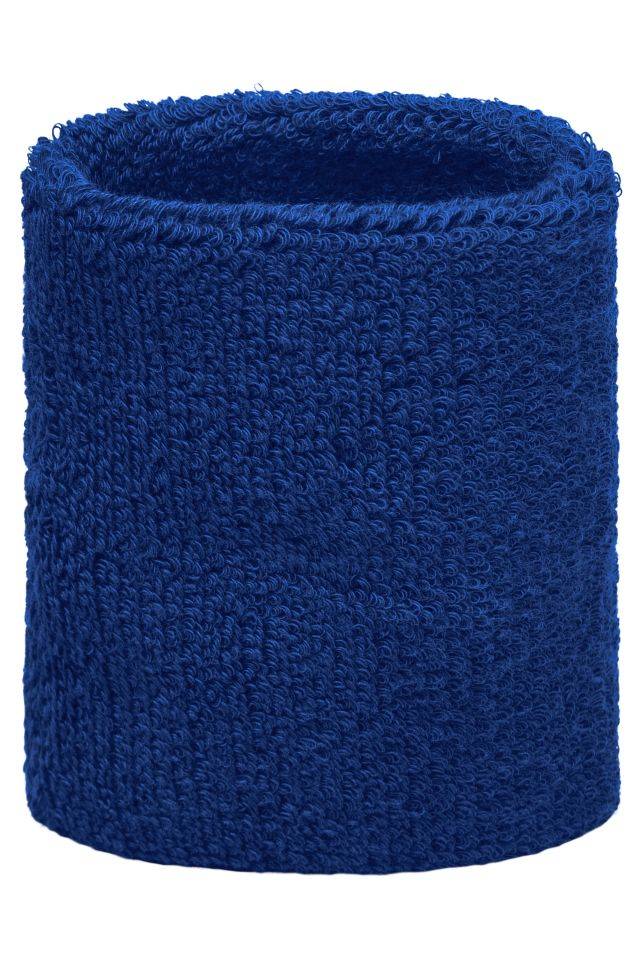 Terry Wristband Armschweißband aus weichem Frottee blau, Gr. one size