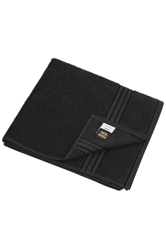Bath Towel Badetuch in flauschiger Walkfrottier-Qualität schwarz, Gr. one size