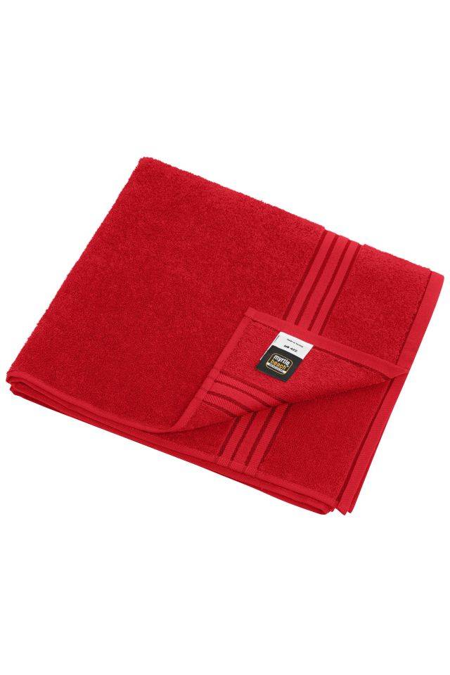 Bath Towel Badetuch in flauschiger Walkfrottier-Qualität rot, Gr. one size