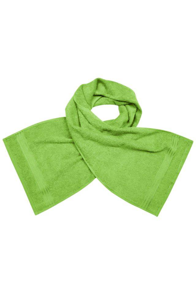 Sport Towel Flauschiger Walkfrottier-Schal grün, Gr. one size