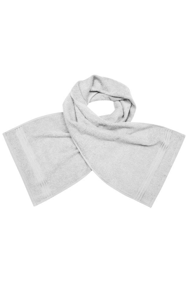 Sport Towel Flauschiger Walkfrottier-Schal weiß, Gr. one size