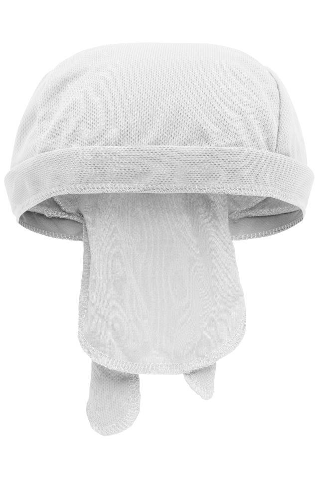 Functional Bandana Hat Atmungsaktives Kopftuch, im Nacken zu binden weiß, Gr. one size