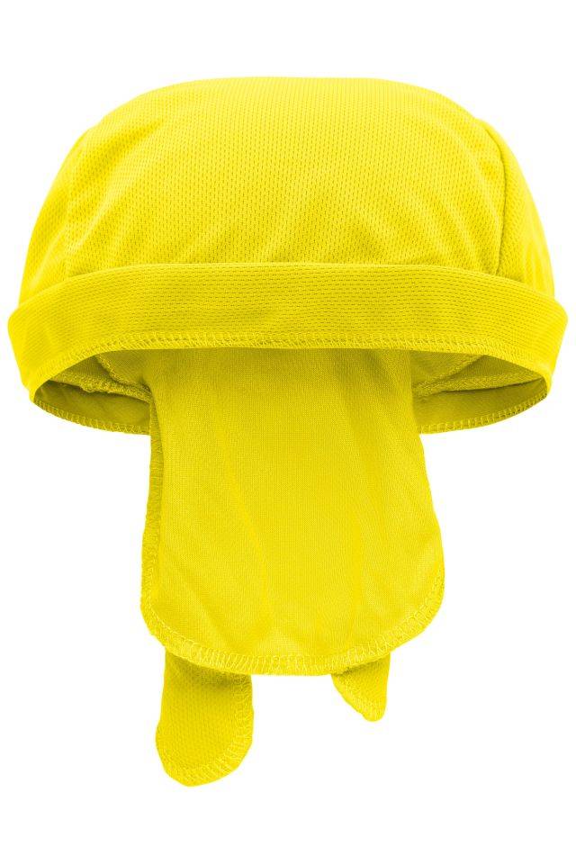 Functional Bandana Hat Atmungsaktives Kopftuch, im Nacken zu binden gelb, Gr. one size