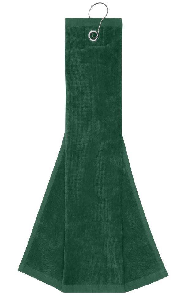 Golf Towel Golf-Velourstuch mit Öse und Karabiner grün, Gr. one size