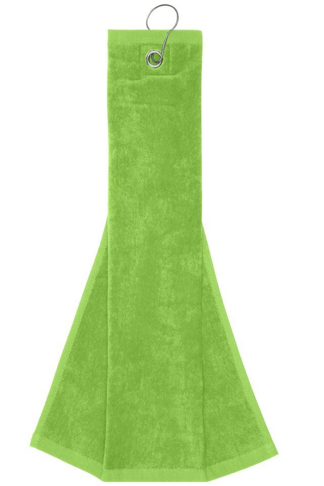 Golf Towel Golf-Velourstuch mit Öse und Karabiner grün, Gr. one size