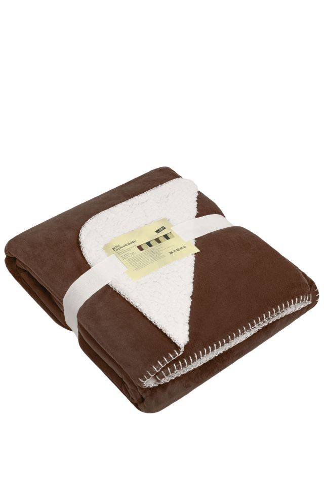Cosy Hearth Blanket Exklusive Velours-Decke braun, Gr. one size