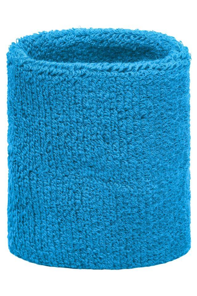Terry Wristband Armschweißband aus weichem Frottee blau, Gr. one size