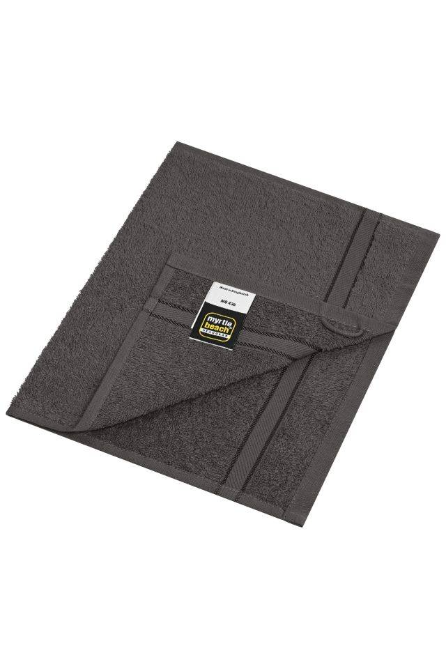 Guest Towel Gästehandtuch im dezenten Design grau, Gr. 30 x 50 cm