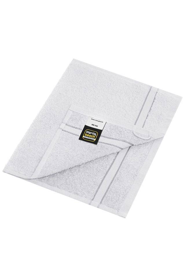 Guest Towel Gästehandtuch im dezenten Design weiß, Gr. 30 x 50 cm