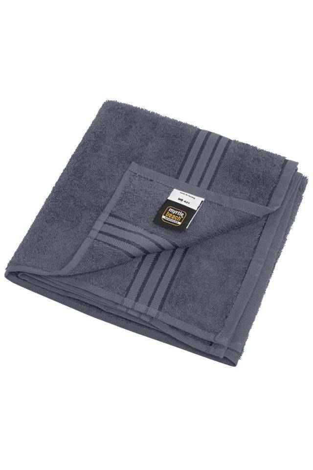 Hand Towel Handtuch in flauschiger Walkfrottier-Qualität grau, Gr. one size