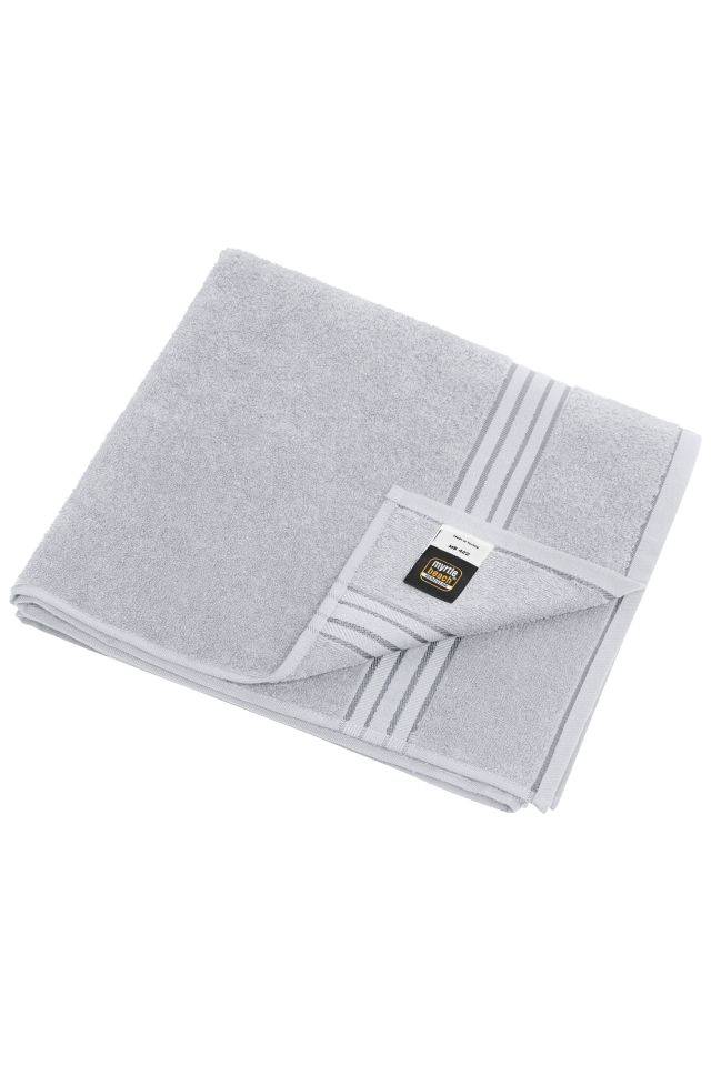 Bath Towel Badetuch in flauschiger Walkfrottier-Qualität grau, Gr. one size