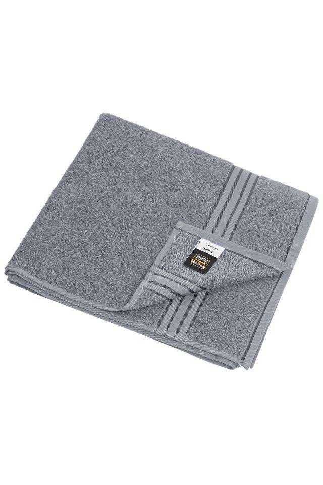 Bath Towel Badetuch in flauschiger Walkfrottier-Qualität grau, Gr. one size