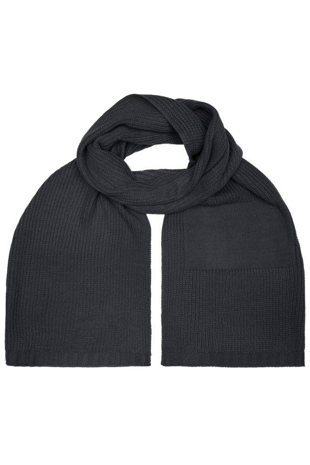 Promotion Scarf Strickschal im Ripp-Design schwarz, Gr. one size
