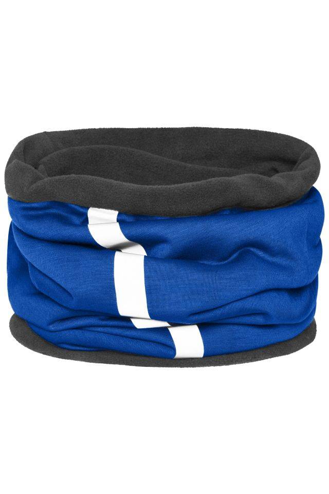 Winter X-Tube Schlauchtuch mit modischem, reflektierendem Streifen blau/schwarz/grau, Gr. one size