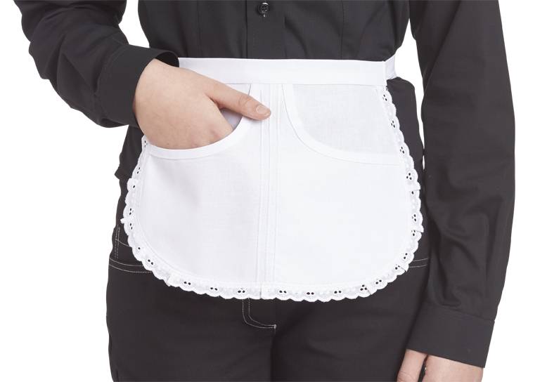 Servierschürze ca. 25 cm weiß