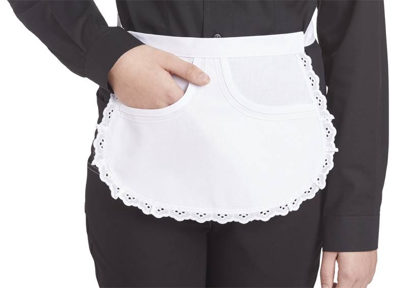 Servierschürze ca. 25 cm weiß