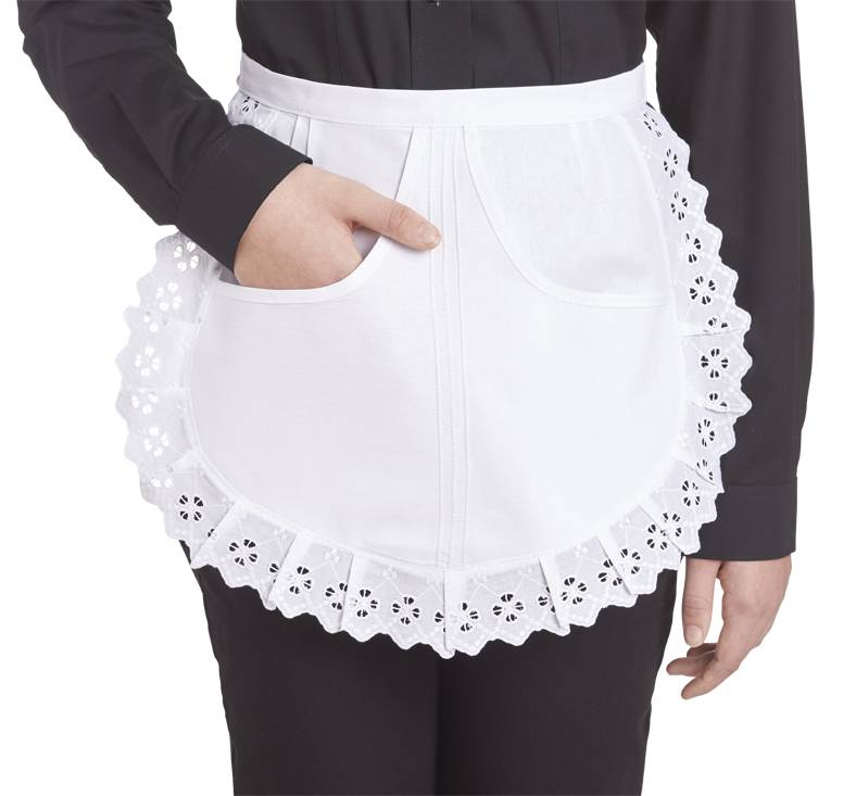 Servierschürze ca. 35 cm weiß