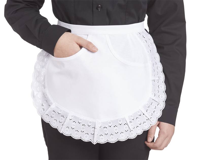 Servierschürze ca. 31 cm weiß