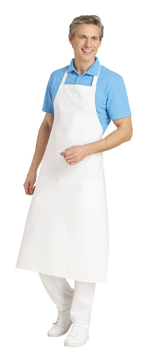 Latzschürze weiß - Leiber 02/796/01