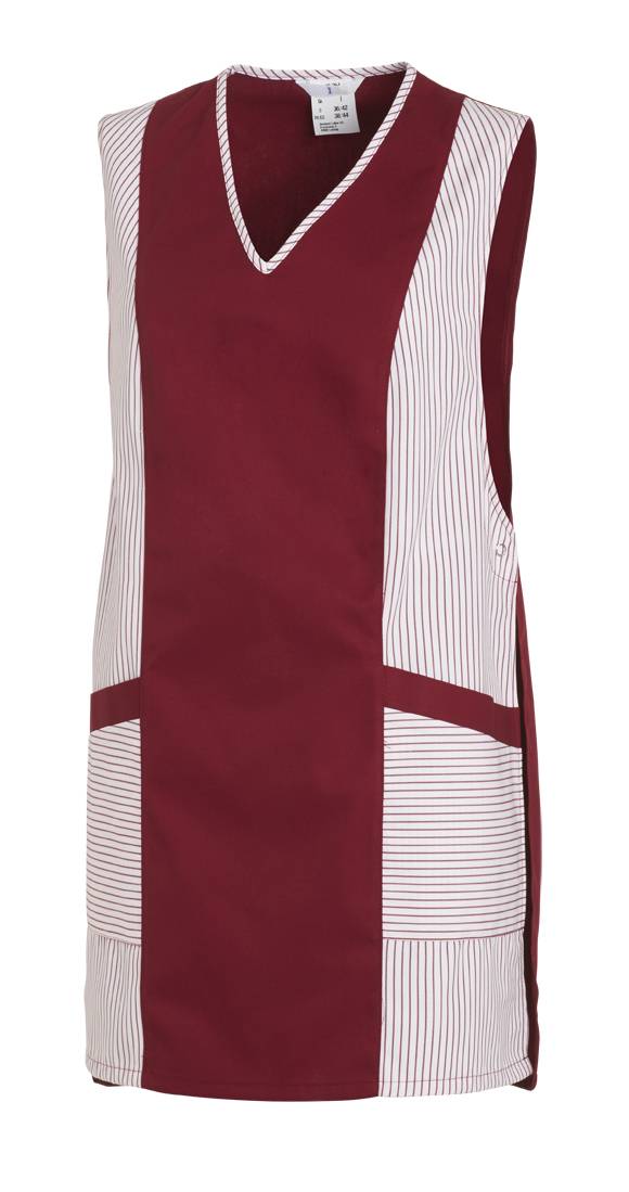 Überwurfschürze Damen bordeaux, Gr. III