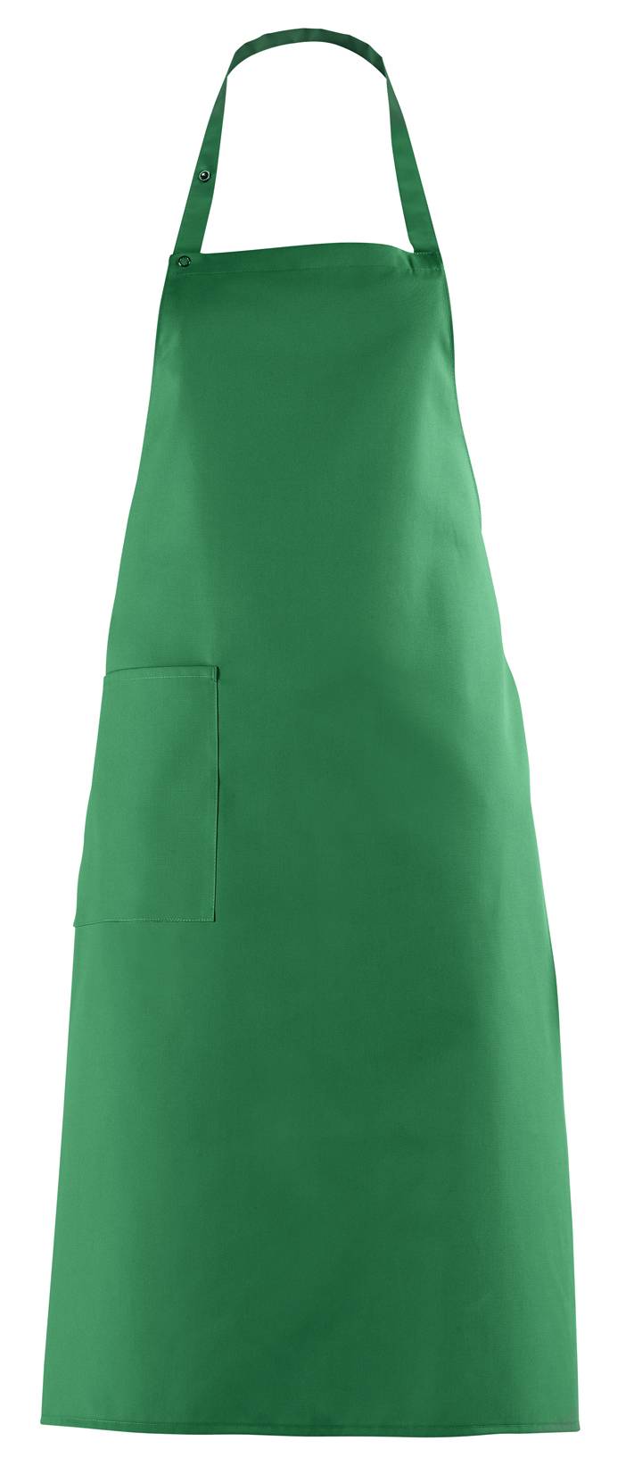 Latzschürze Druckknopfverschluss grün, Gr. 34