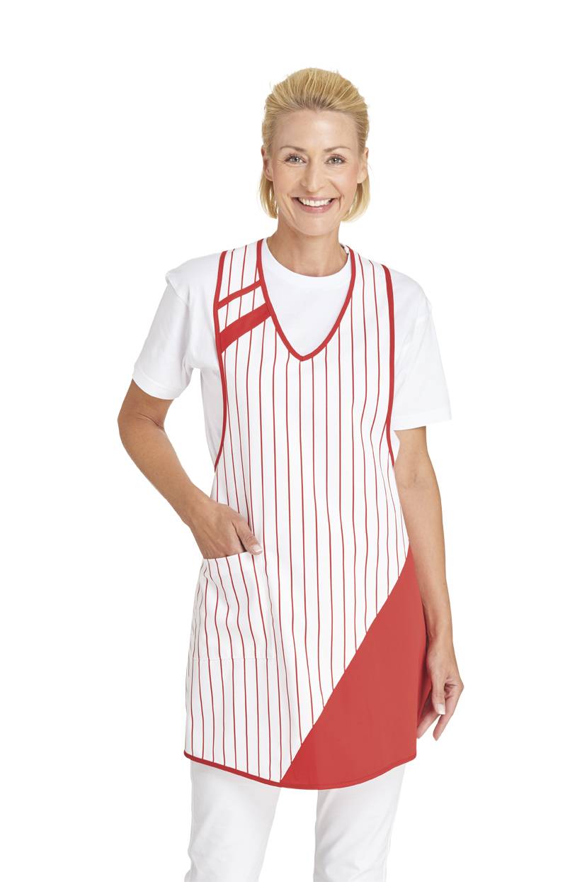 Latzschürze Damen rot, Gr. II