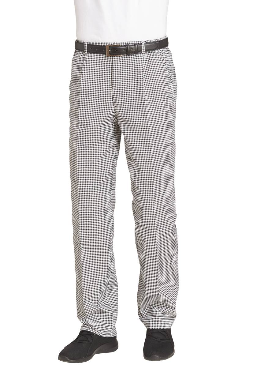 Hose Unisex schwarz/weiß, Gr. 42