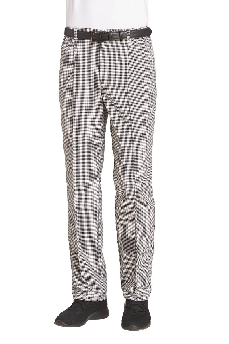 Hose Unisex schwarz/weiß, Gr. 60