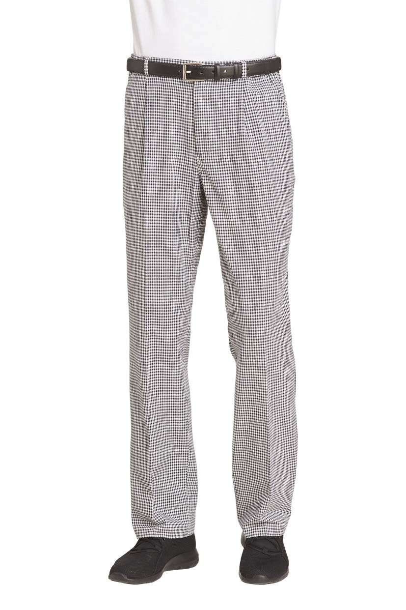 Hose Unisex schwarz/weiß, Gr. 42