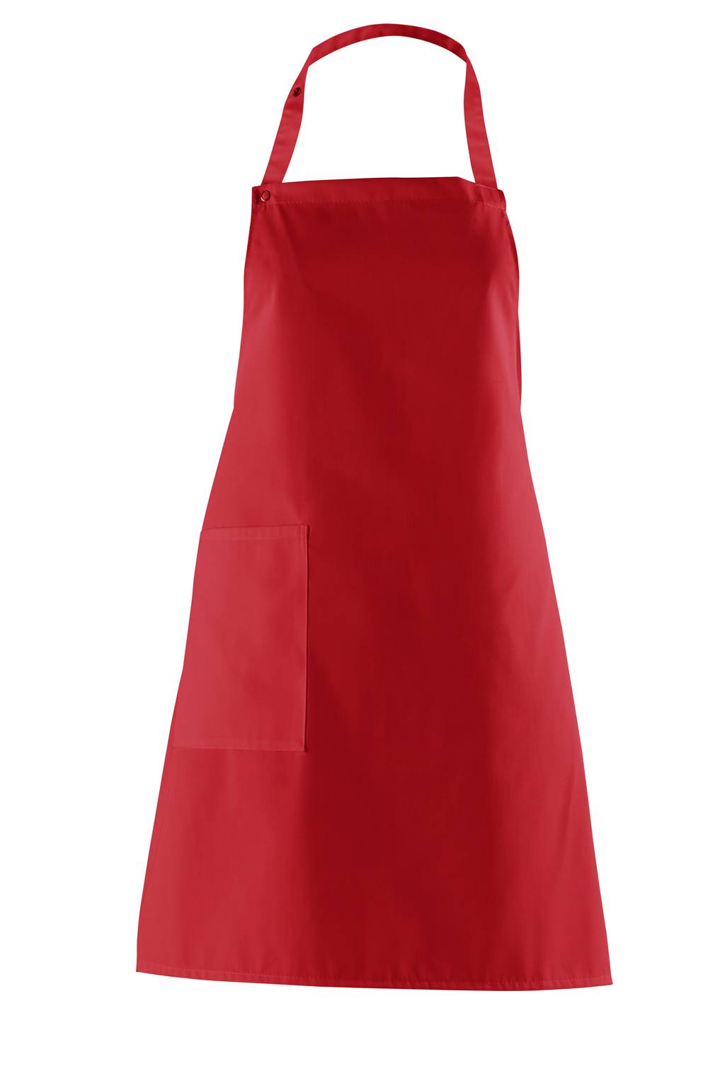 Latzschürze Nackenband verstellbar rot, Gr. 34