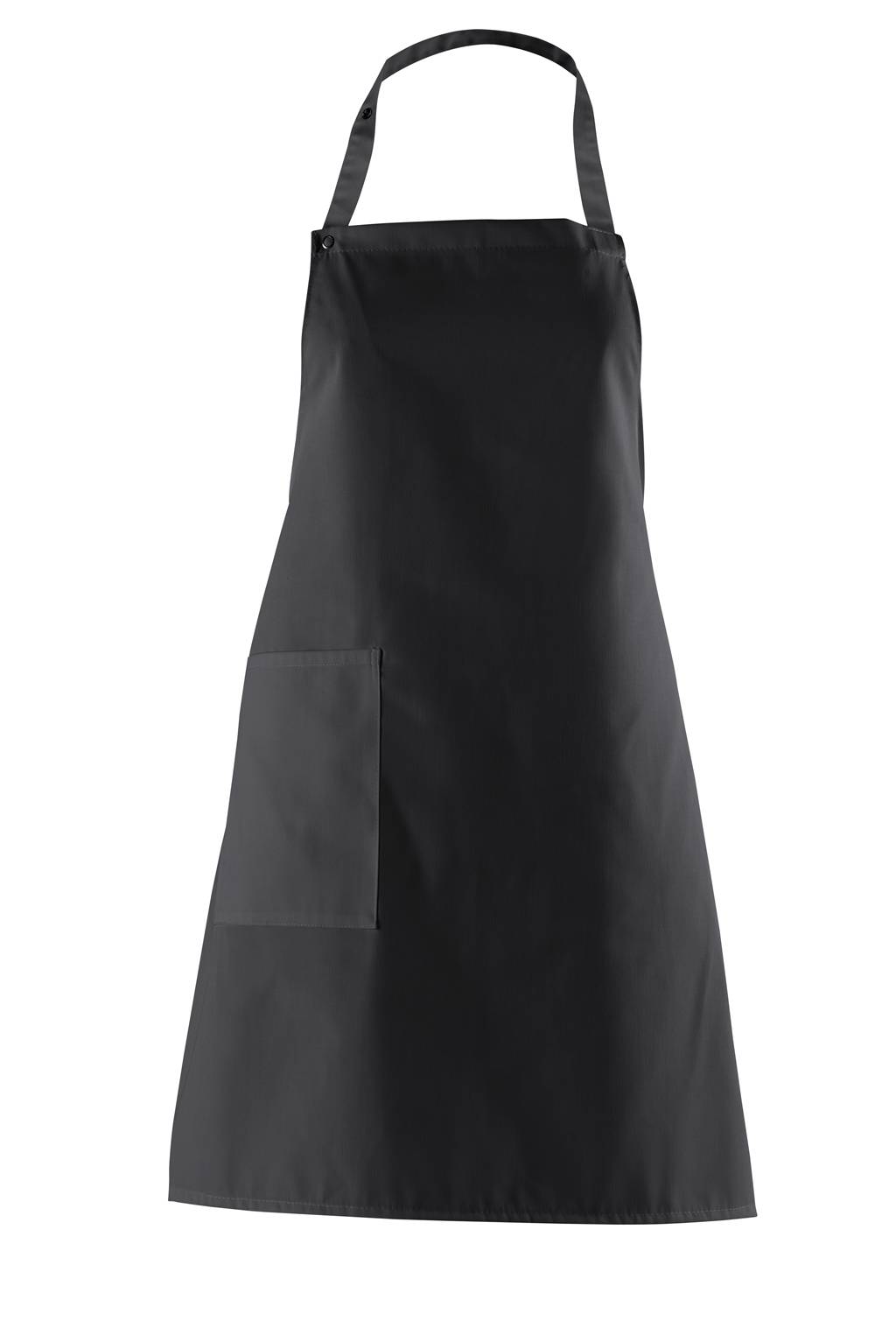 Latzschürze Nackenband verstellbar schwarz, Gr. 34