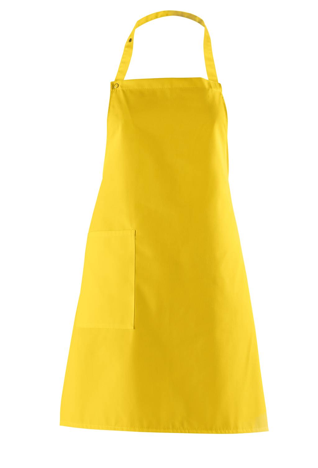 Latzschürze Nackenband verstellbar gelb, Gr. 34