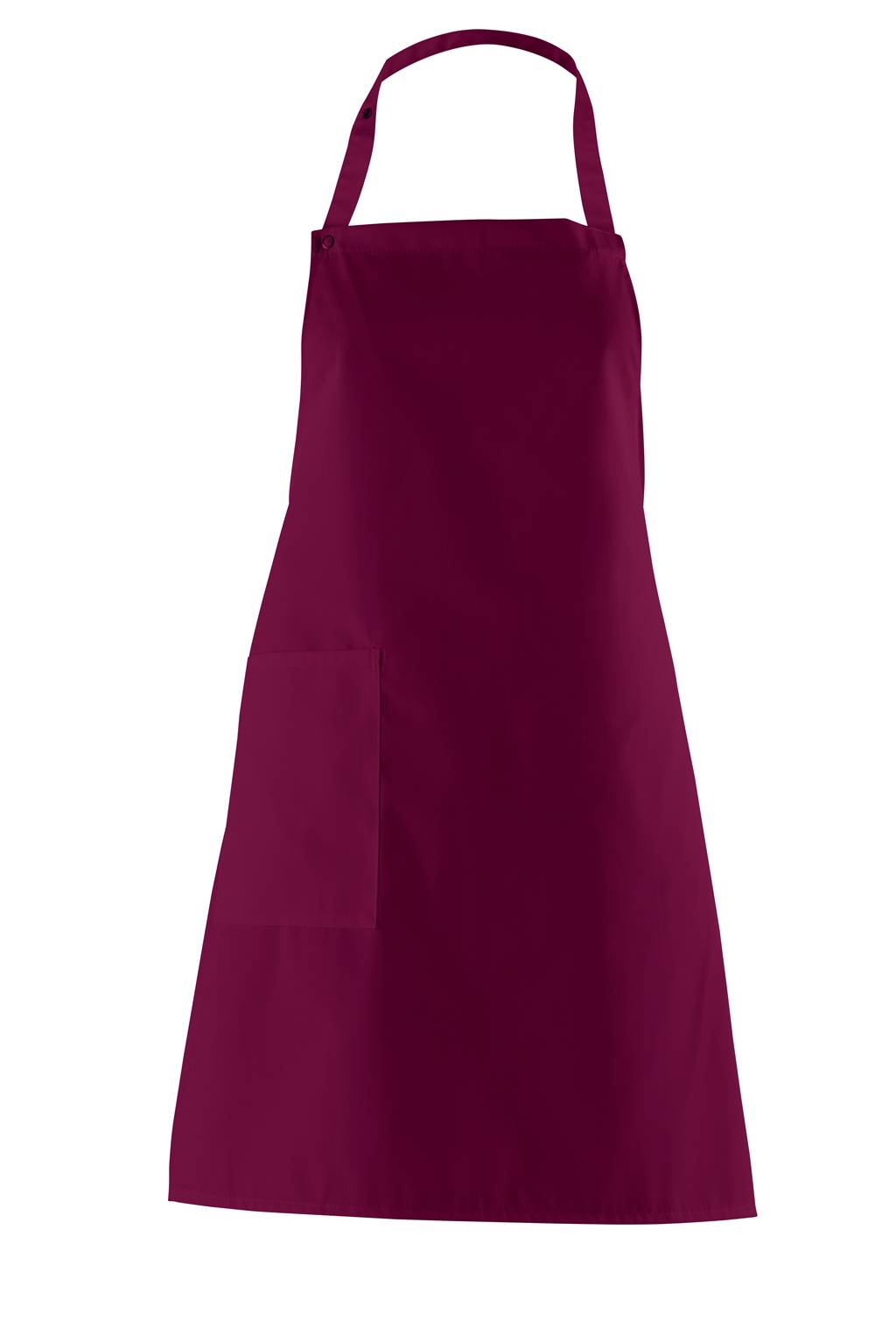 Latzschürze Nackenband verstellbar bordeaux, Gr. 34