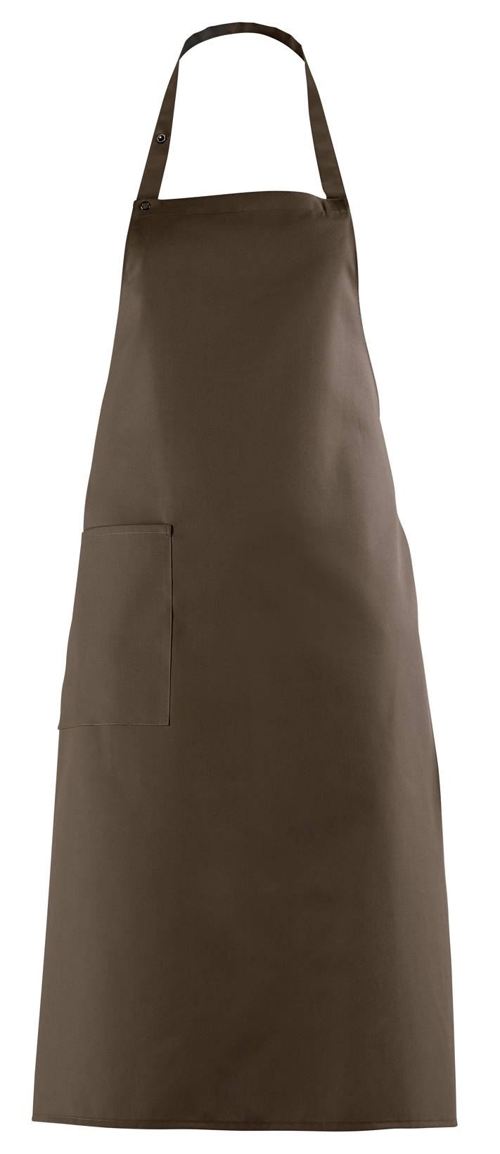 Latzschürze Druckknopfverschluss toffee, Gr. 34