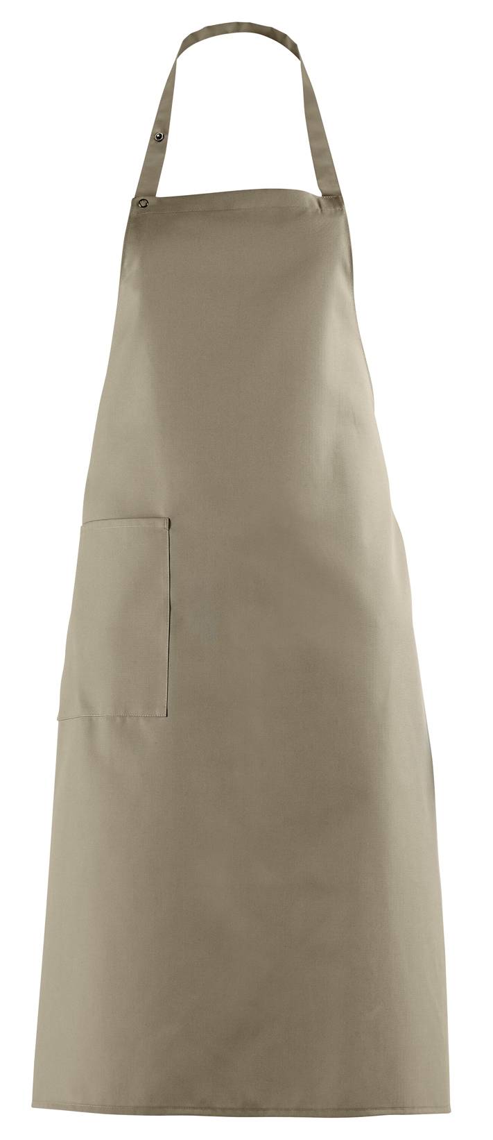 Latzschürze Druckknopfverschluss sand, Gr. 34