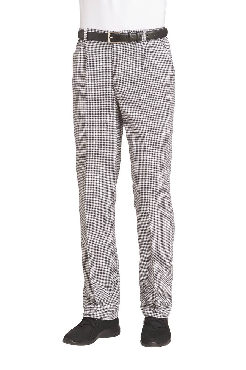 Hose Unisex schwarz/weiß, Gr. 46