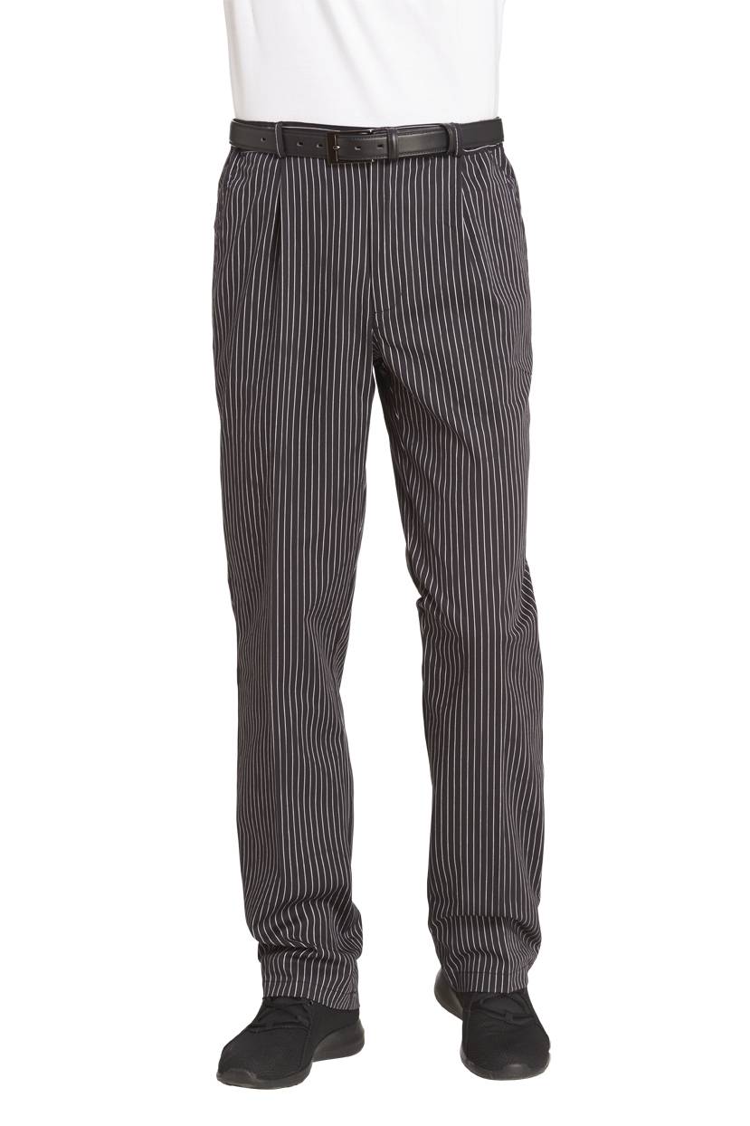 Hose Herren schwarz/weiß, Gr. 60