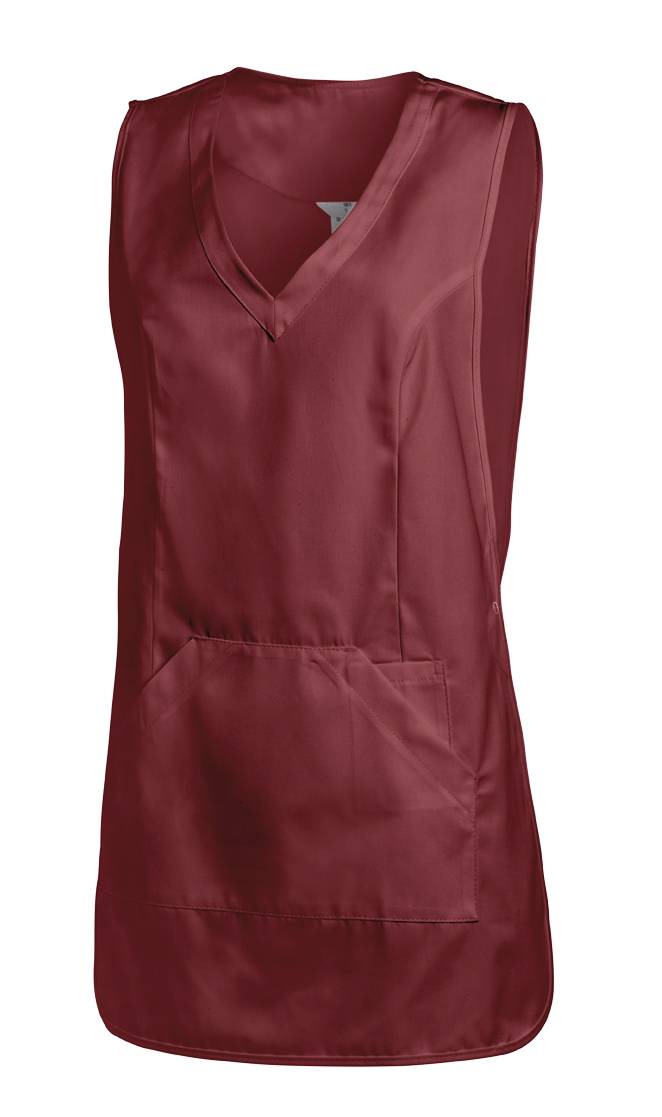 Überwurfschürze Damen bordeaux, Gr. III