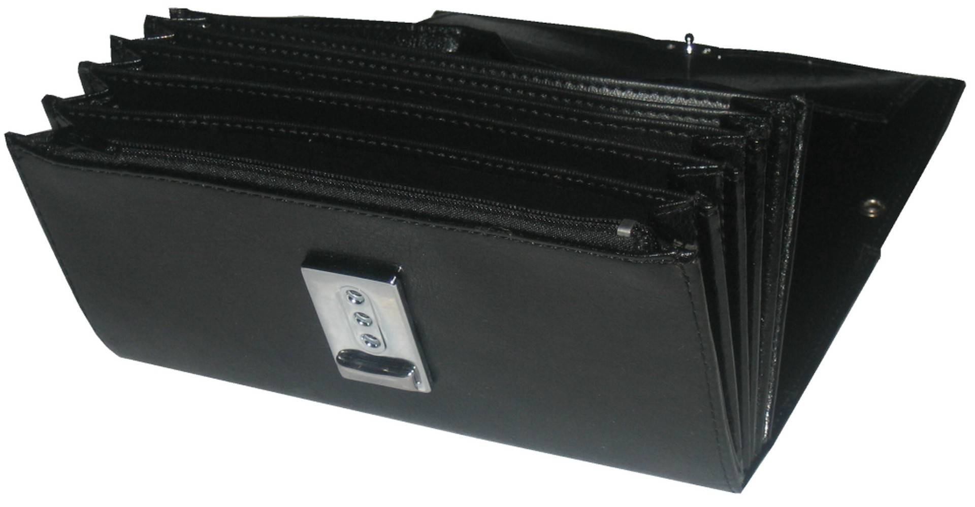 Geldbörse 5 Scheinfächer schwarz