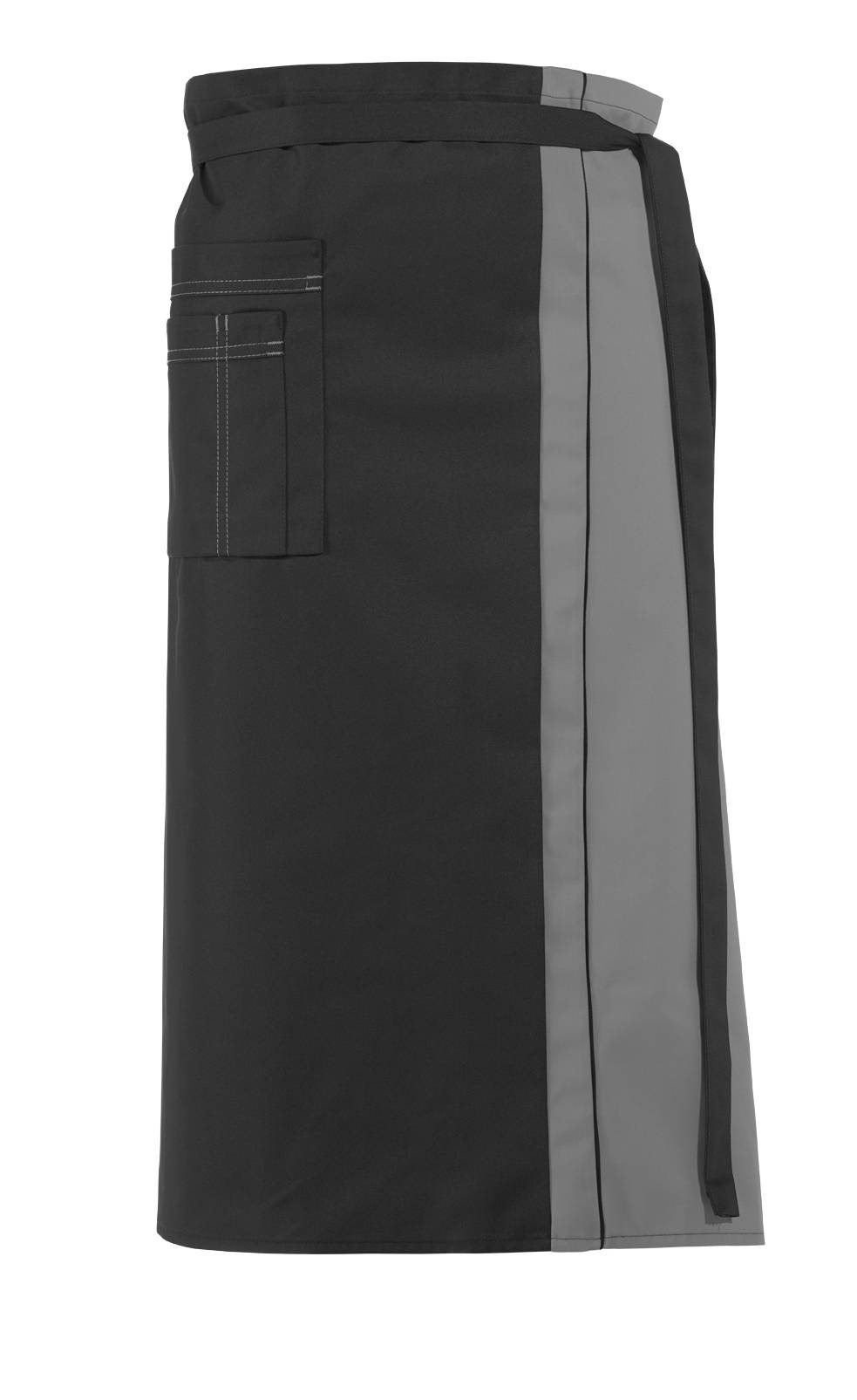 Vorbinder 2 Taschen schwarz/silber, Gr. 34