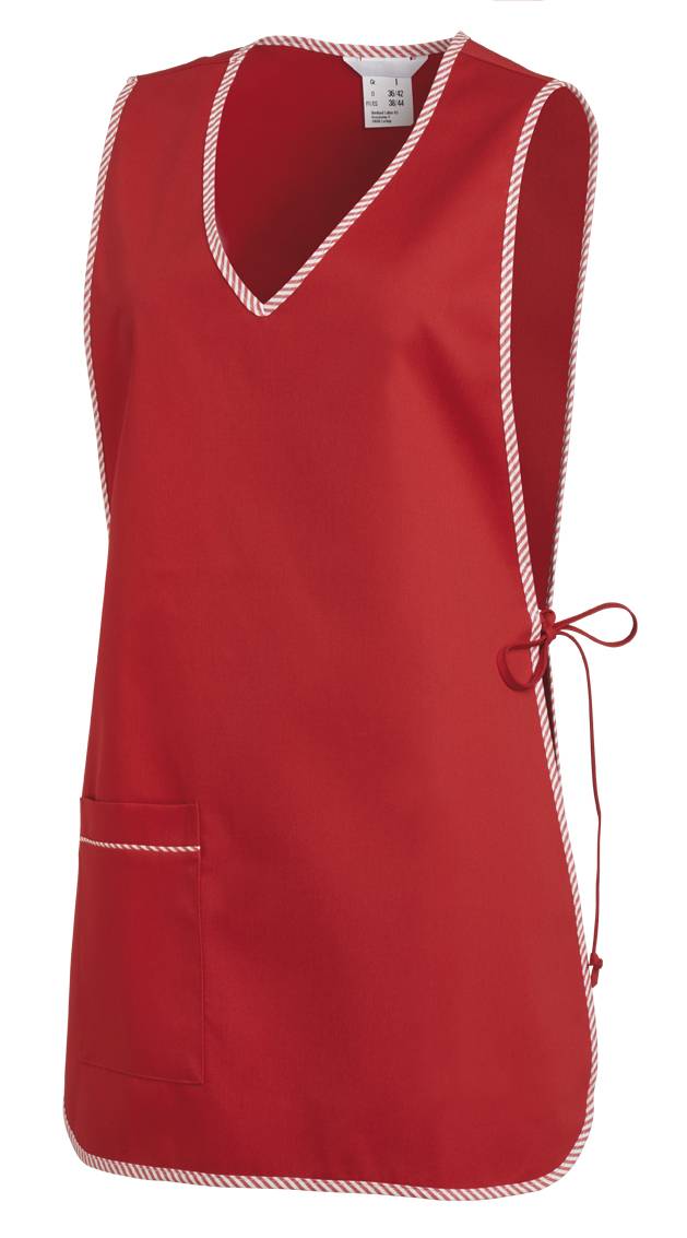 Überwurfschürze Damen rot, Gr. I