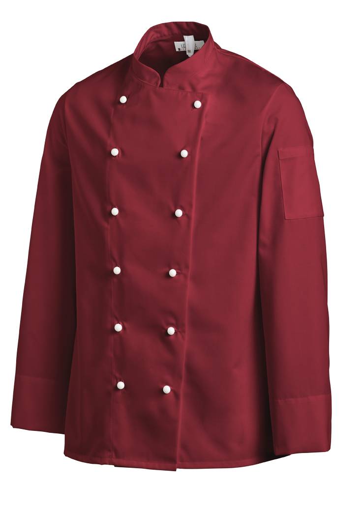 Kochjacke Unisex bordeaux, Gr. 44