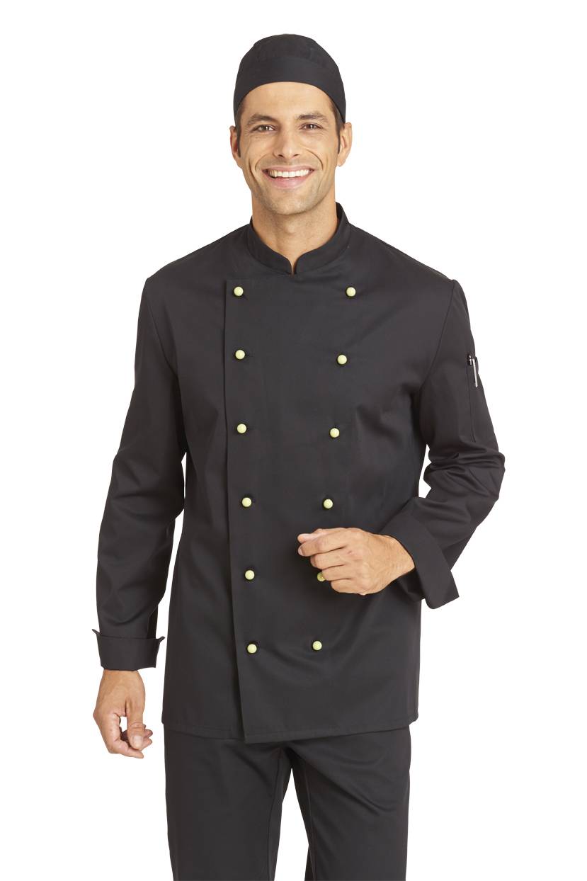 Kochjacke Unisex schwarz, Gr. 58