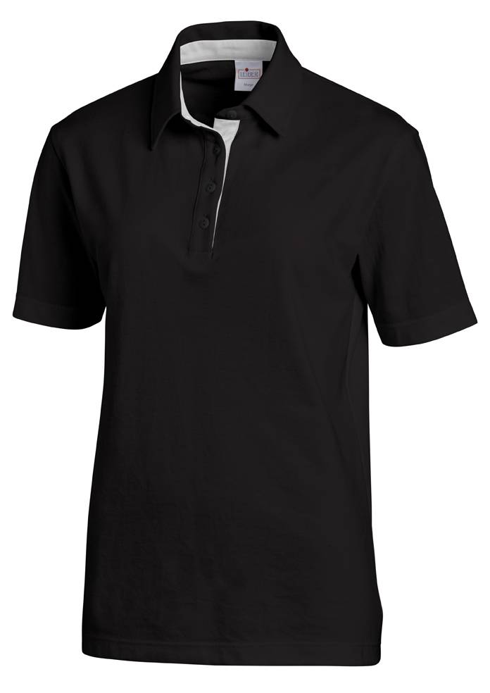Shirt Unisex-Polo schwarz/silber, Gr. XXL