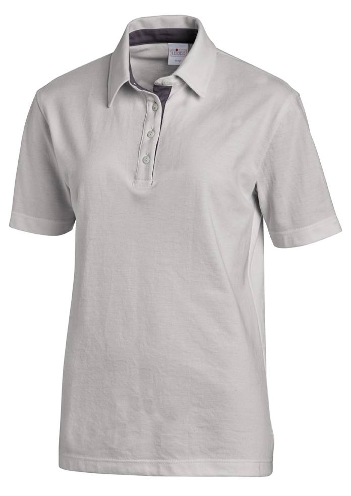 Shirt Unisex-Polo silbergrau/grau, Gr. L